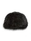THE FUR SALON Knit Fox Fur Hat