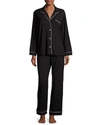 Eberjey Gisele Jersey Knit Pajamas In Black/sopi