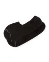 Marcoliani Invisible Touch Solid No-show Socks In Black
