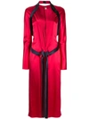DION LEE DION LEE NAUTICAL KNOT LONG SLEEVE DRESS - RED,A9390R18CHERRY12467213