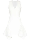 DION LEE BIAS PERFORATED MINI DRESS,A9377R18IVORY12467211