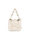 Yuzefi Cream Delila Mini Leather Bucket Bag In Nude & Neutrals