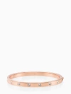 Kate Spade Set In Stone Stone Hinged Bangle In Clear/rose