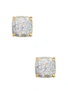 Kate Spade Mini Small Square Epoxy Stud Earrings In Opal Glitter
