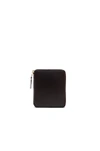 Comme Des Garçons Zip Fold Wallet In Black