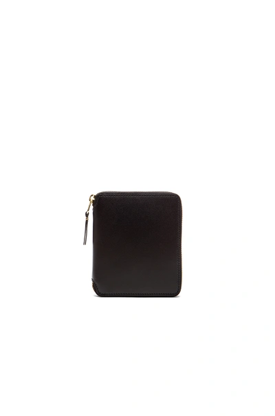 Comme Des Garçons Zip Fold Wallet In Black