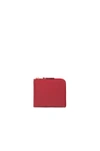Comme Des Garçons Classic Small Zip Wallet In Red