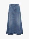 ALEXANDER MCQUEEN DENIM SKIRT,477685QJM024250