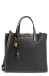 MARC JACOBS THE GRIND MINI COLORBLOCK LEATHER TOTE - BLACK,M0013268
