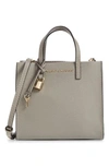 MARC JACOBS THE GRIND MINI COLORBLOCK LEATHER TOTE - GREY,M0013268