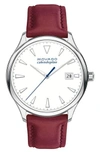 MOVADO HERITAGE CALENDOPLAN LEATHER STRAP WATCH, 36MM,3650032