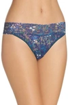 HANKY PANKY PRINT ORIGINAL RISE THONG,6G1182