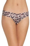 HANKY PANKY PRINT ORIGINAL RISE THONG,9E1184