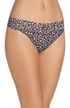 HANKY PANKY PRINT ORIGINAL RISE THONG,1B1181