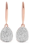 MONICA VINADER Nura rose gold vermeil diamond earrings