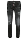 DSQUARED2 DSQUARED2 SUPER SKINNY CROPPED JEANS - BLACK,S75LA0970S3035712466043