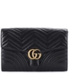 GUCCI GG Marmont leather clutch,P00300799
