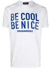 DSQUARED2 BE COOL BE NICE PRINT T,S71GD0669S2242712497034