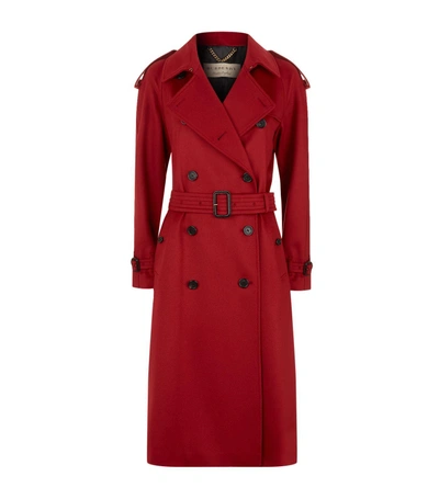 Burberry 羊绒 Trench 风衣 In Parade Red