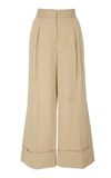 SUMMA Cropped Wide Leg Trouser With Cuff,1180737P-106