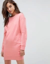 G-STAR G-STAR SWEAT DRESS WITH ARM LOGO DETAIL - PINK,D08719-7930-3514