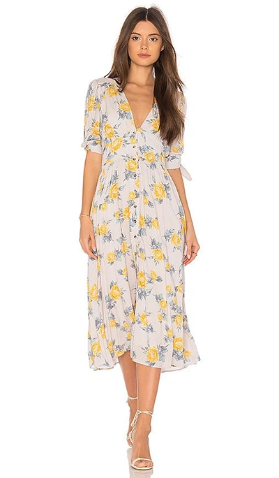 Free People Love Of My Life Printed Dress In Neutral
