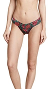 Hanky Panky Roses Are Red Low Rise Thong In Multi