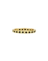 Armenta 18k Yellow Gold Sueno Black Sapphire Stacking Ring In Yellow/black