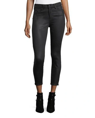 L AGENCE MARGOT COATED HIGH-RISE SKINNY ANKLE JEANS,PROD205630119
