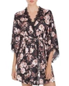 MIDNIGHT BAKERY LACE-TRIMMED FLORAL KIMONO,YRK130