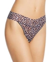 Hanky Panky Print Original Rise Thong In Black/white