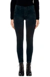 J BRAND ZION MID RISE VELVET SKINNY JEANS,JB000304