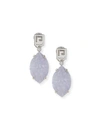 DAVID C.A. LIN CARVED FLORAL LAVENDER JADE DROP EARRINGS WITH DIAMONDS,PROD205590093