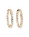 AMERICAN JEWELERY DESIGNS LARGE DIAMOND HOOP EARRINGS IN 18K ROSE GOLD,PROD205910070