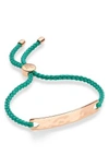 MONICA VINADER ENGRAVABLE HAVANA FRIENDSHIP BRACELET,RP-BM-HAVB-ROS