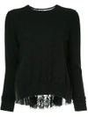 Onefifteen Lace Panelled Top In Black