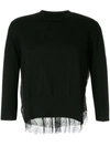 ONEFIFTEEN LACE PANEL SWEATER,CA7031B12503693