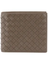 BOTTEGA VENETA steel Intrecciato bi-fold wallet,113993V465112198324