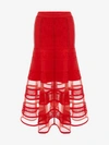 ALEXANDER MCQUEEN JACQUARD KNIT SKIRT,507916Q1WKC6579