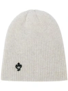 THE ELDER STATESMAN RIBBED EMBROIDERED BEANIE,WTCHC12463810