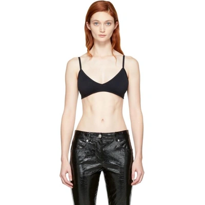 Helmut Lang Stretch-jersey Soft-cup Triangle Bra In Black