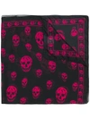 Alexander Mcqueen Skull-print Scarf In Black