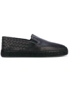 BOTTEGA VENETA NERO INTRECCIATO NAPPA GALA ESPADRILLE,407387V001312093250