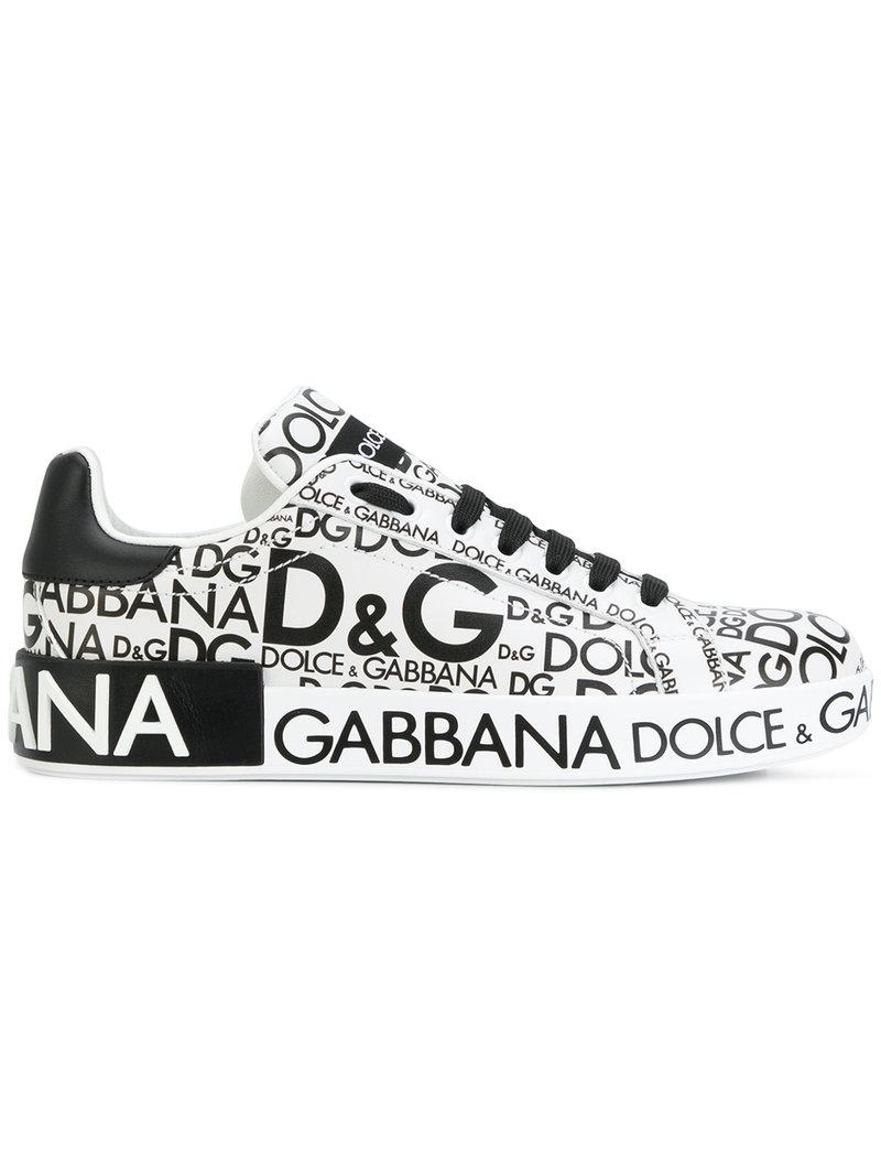 dolce and gabbana logo sneakers