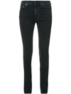 Saint Laurent High-rise Skinny Jeans In Black