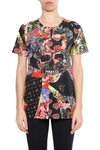 Alexander Mcqueen Patchwork Skull T-shirt In Blacknero