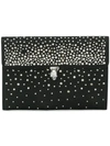 ALEXANDER MCQUEEN STUDDED ENVELOPE CLUTCH,3587011AC8I12512221