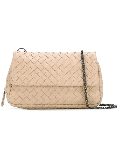 Bottega Veneta Messenger Mini Intrecciato Leather Shoulder Bag