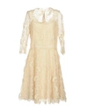 Ermanno Scervino Short Dresses In Beige