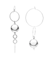 MOUNSER JEWELRY Silver Solar Earrings,MC21